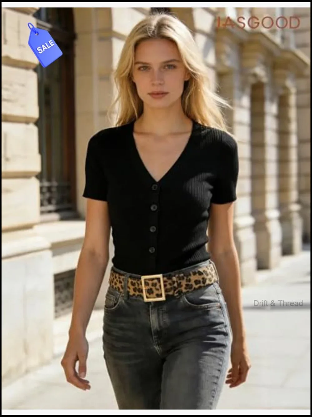 Wide Faux Leather Belt with Gold Buckle Chunky Waist Belt for Dresses Jeans